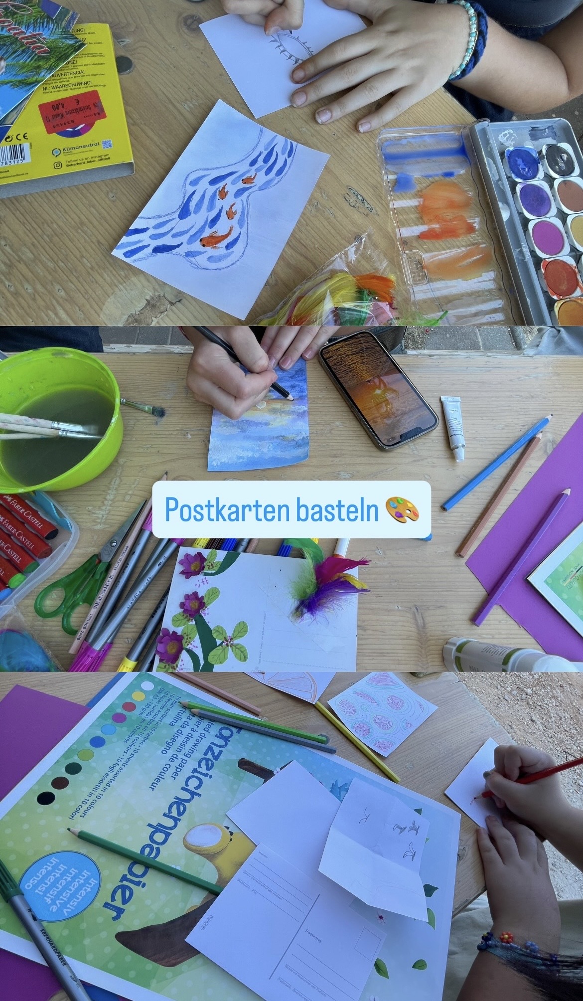 Postkarten-Basteln